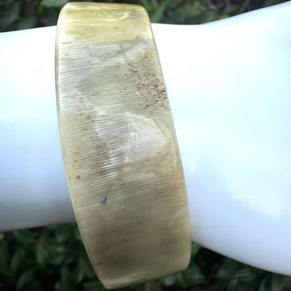 Buffalo Horn asymmetrical bangle bracelet